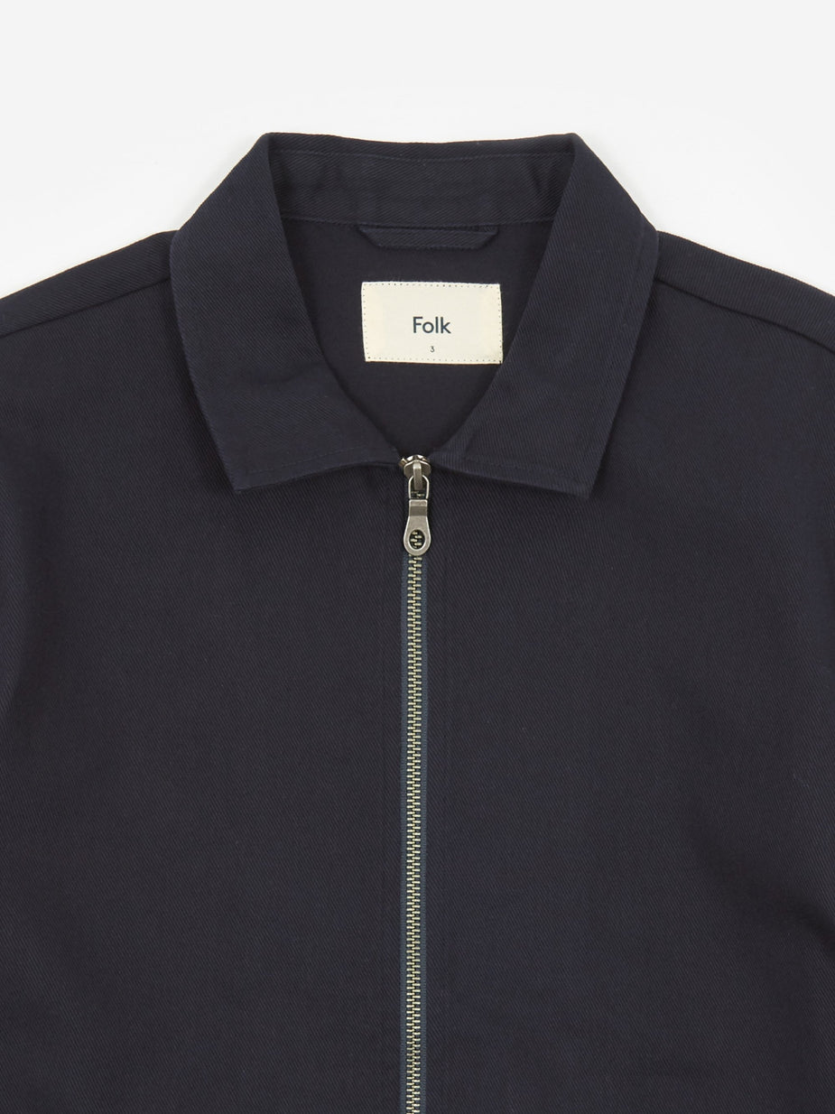 Folk Folk Overlay Jacket - Navy - Blue