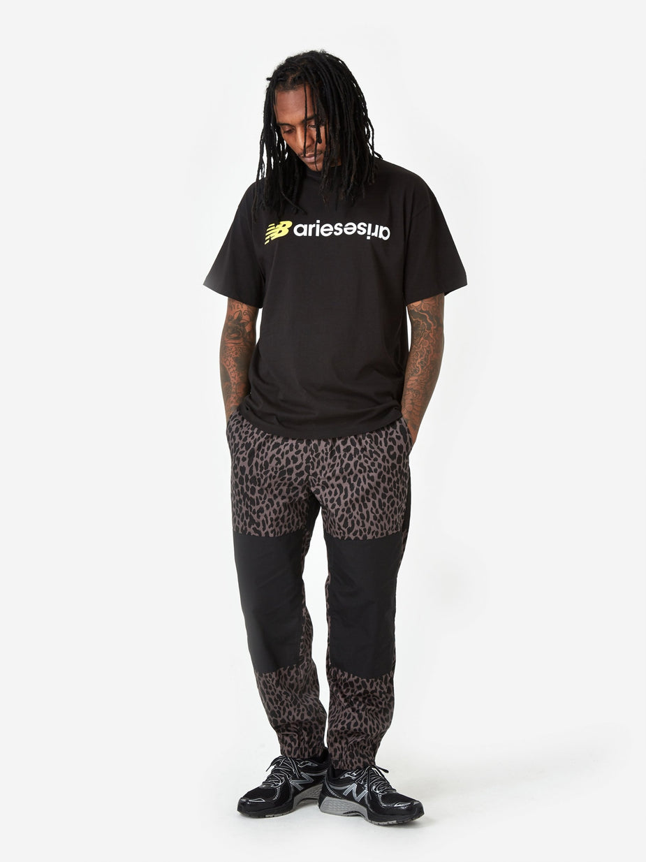 Flagstuff Flagstuff Leopard Easy Pant - Grey/Black - Black