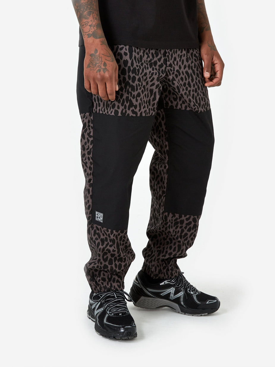 Flagstuff Flagstuff Leopard Easy Pant - Grey/Black - Black