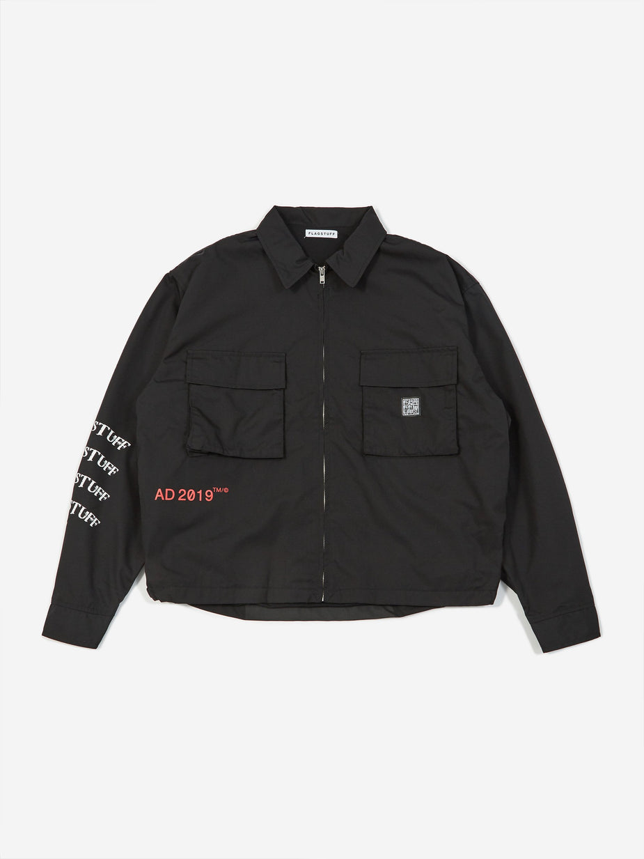Flagstuff Flagstuff 2Tone F/Z Jacket - Black - Black