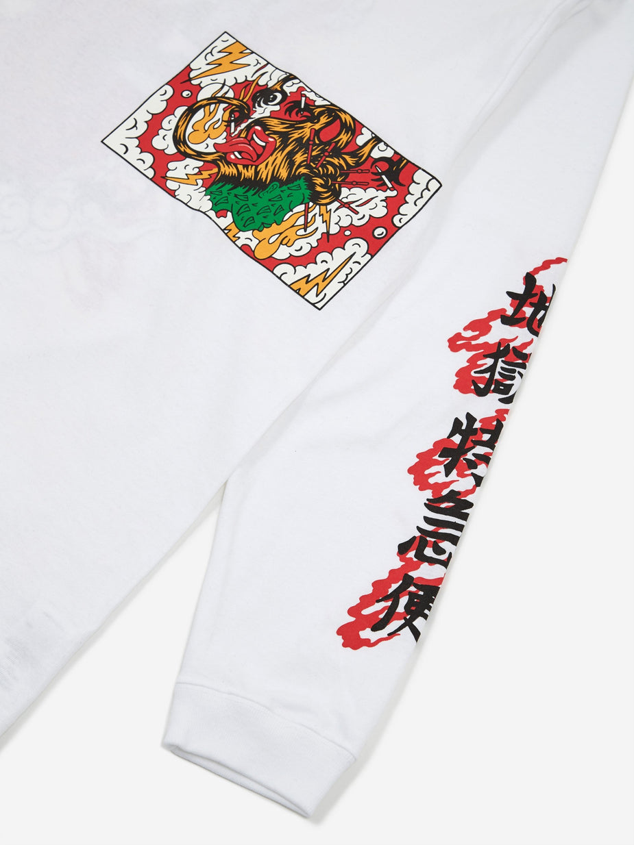 Flagstuff Flagstuff Arm Print Longsleeve T-Shirt - White - White
