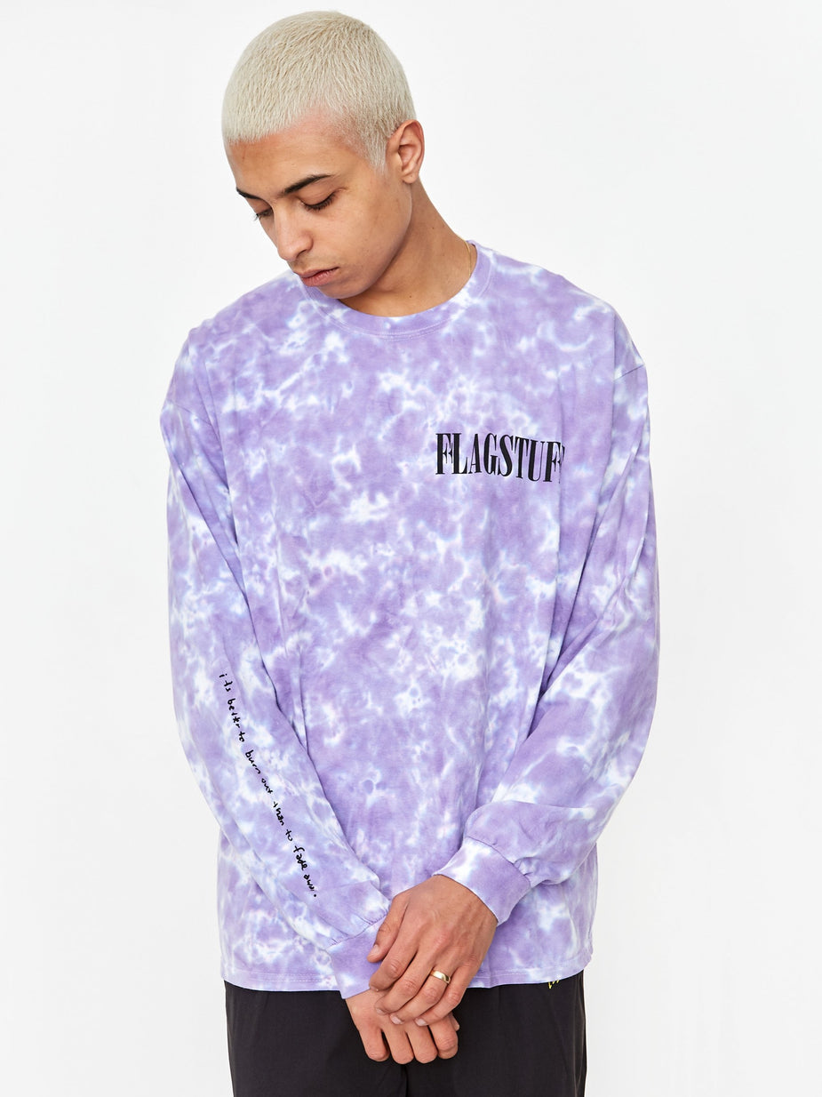 Flagstuff Flagstuff Fade Away Longsleeve T-Shirt - Purple Tie Dye - Purple