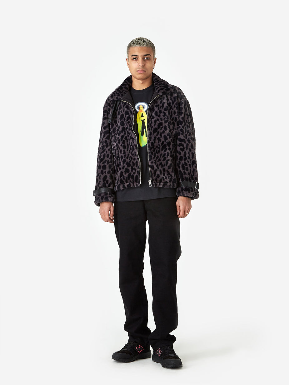 Flagstuff Flagstuff Fur B-3 Jacket - Leopard - Animal Print