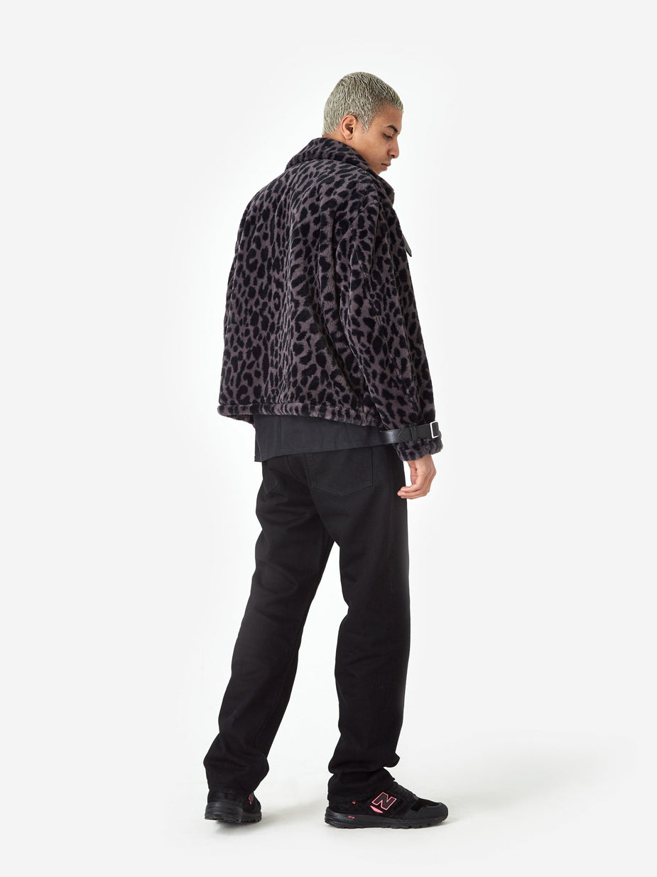Flagstuff Flagstuff Fur B-3 Jacket - Leopard - Animal Print