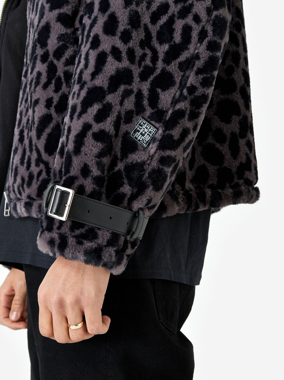 Flagstuff Flagstuff Fur B-3 Jacket - Leopard - Animal Print