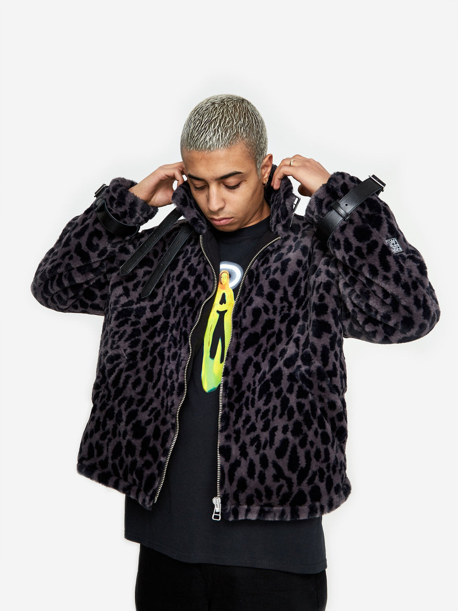 Flagstuff Flagstuff Fur B-3 Jacket - Leopard - Animal Print