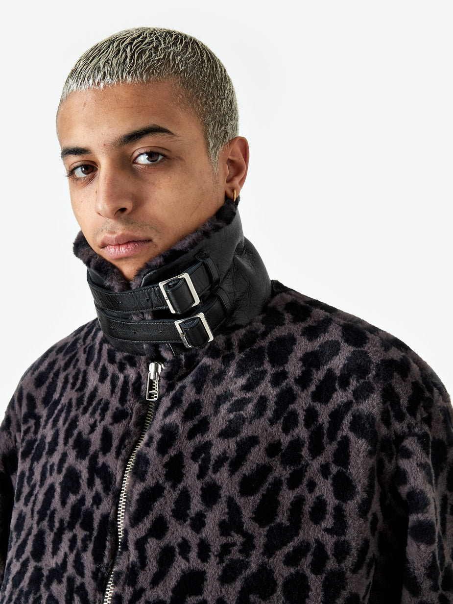 Flagstuff Flagstuff Fur B-3 Jacket - Leopard - Animal Print