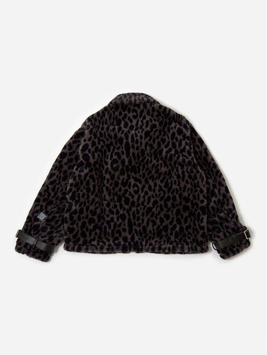 Flagstuff Flagstuff Fur B-3 Jacket - Leopard - Animal Print