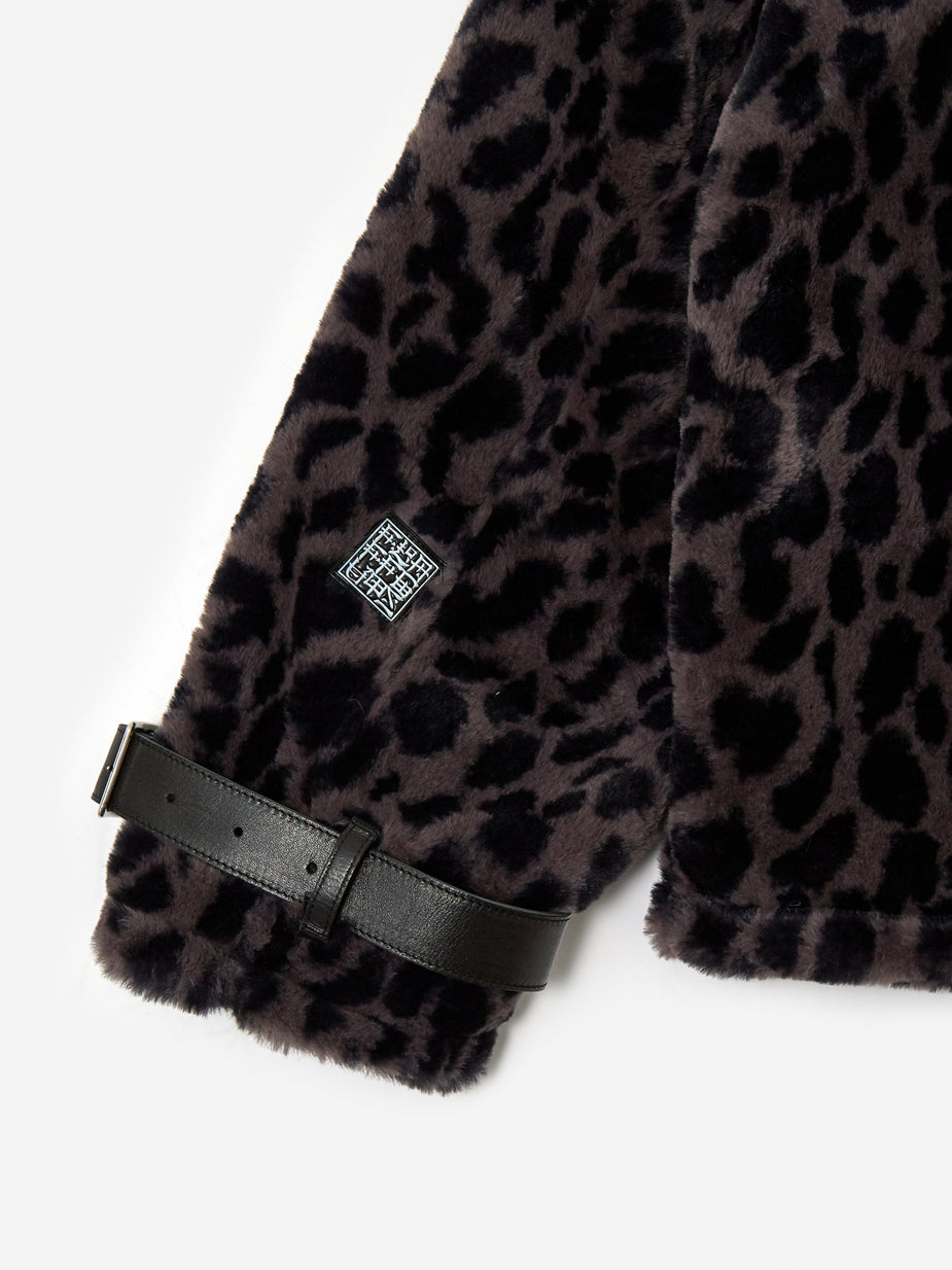 Flagstuff Flagstuff Fur B-3 Jacket - Leopard - Animal Print