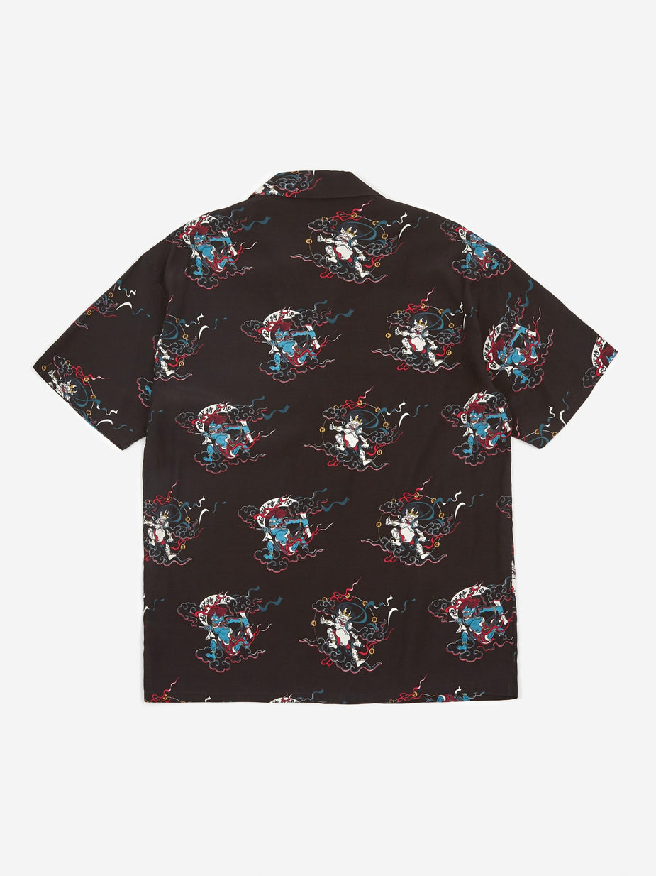 Flagstuff Flagstuff Hawaiian Shortsleeve Shirt - Black - Black