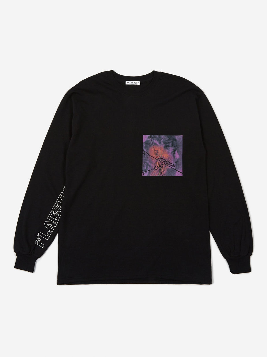Flagstuff Flagstuff Horizon Longsleeve T-Shirt - Black - Black