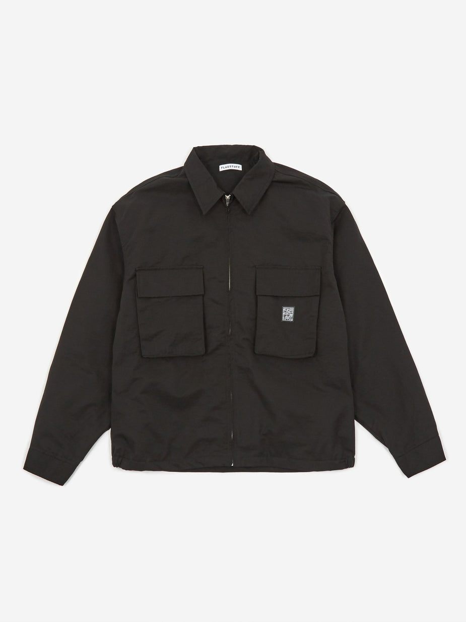 Flagstuff Flagstuff Ice Logo F/Z Jacket - Black - Black