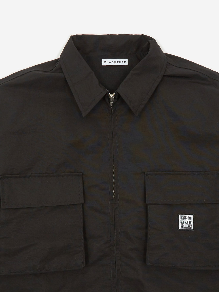 Flagstuff Flagstuff Ice Logo F/Z Jacket - Black - Black