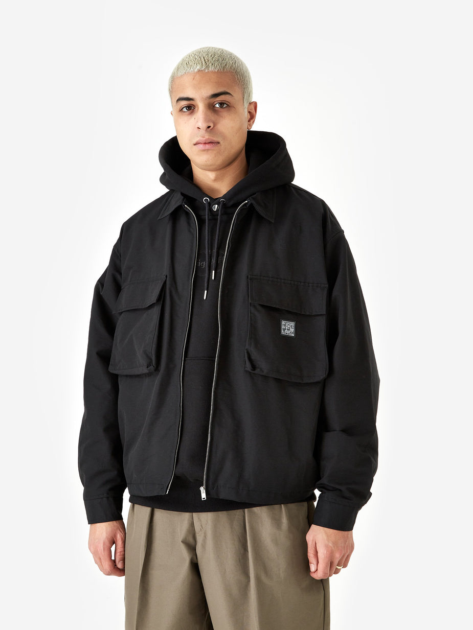 Flagstuff Flagstuff Ice Logo F/Z Jacket - Black - Black