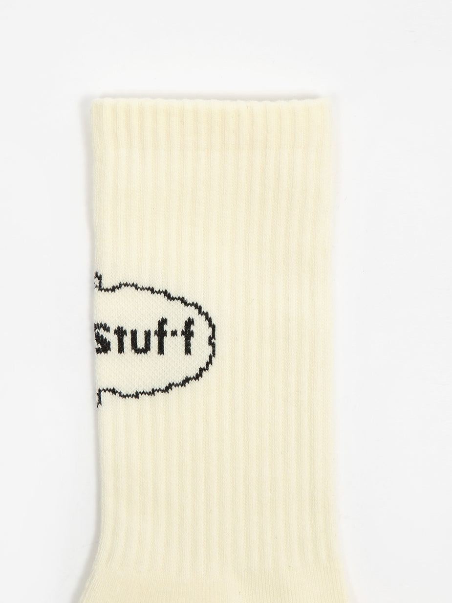 Flagstuff Flagstuff Ice Logo Sock - Ivory - Neutrals