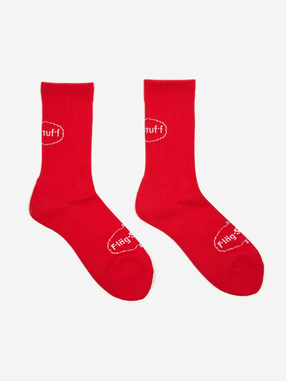 Flagstuff Flagstuff Ice Logo Sock - Red - Red