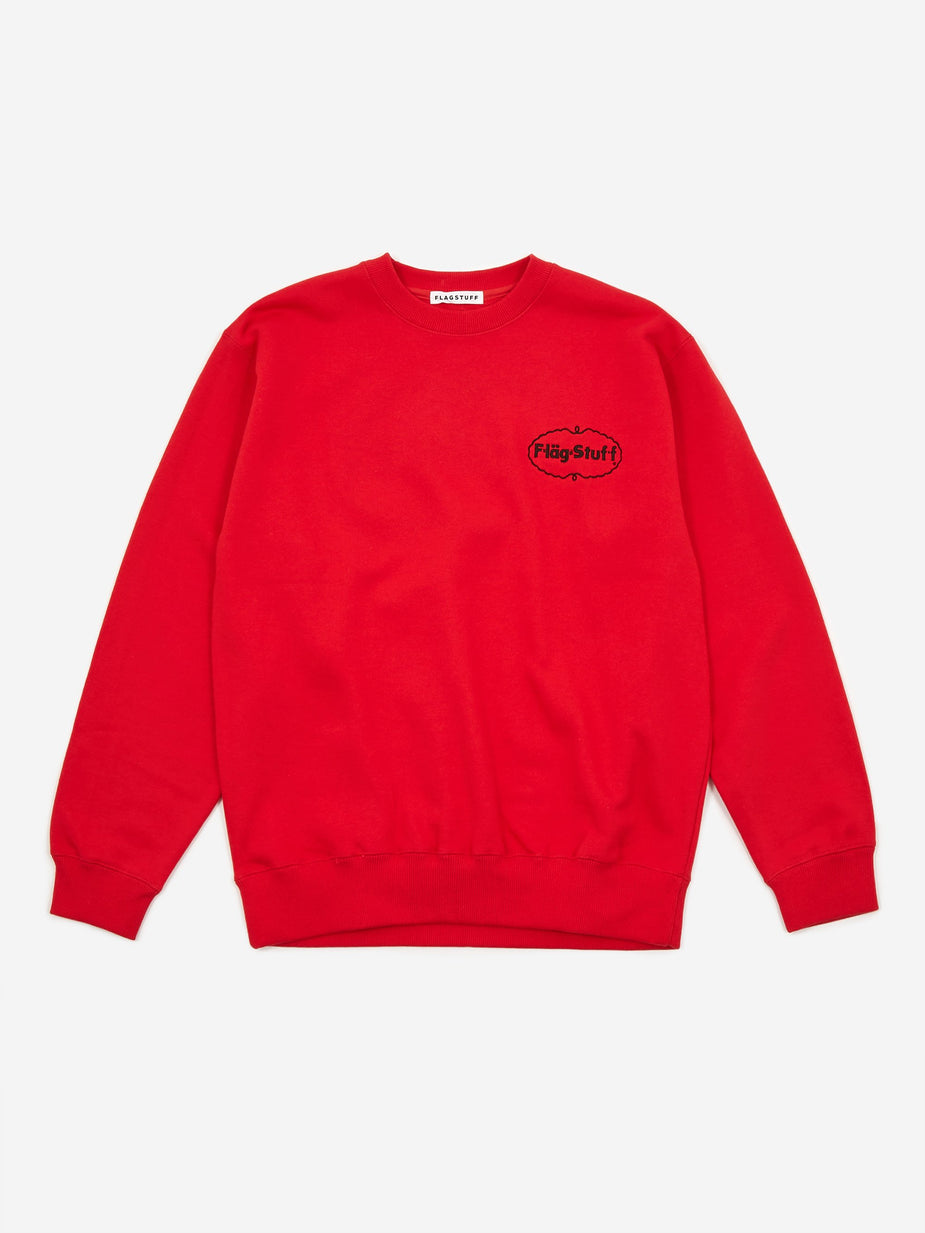 Flagstuff Flagstuff Ice Logo Sweatshirt - Red - Red