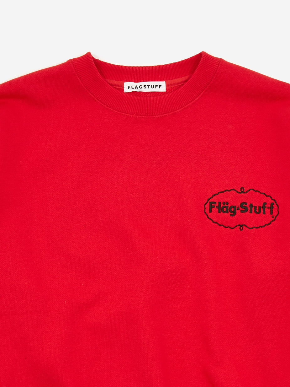 Flagstuff Flagstuff Ice Logo Sweatshirt - Red - Red