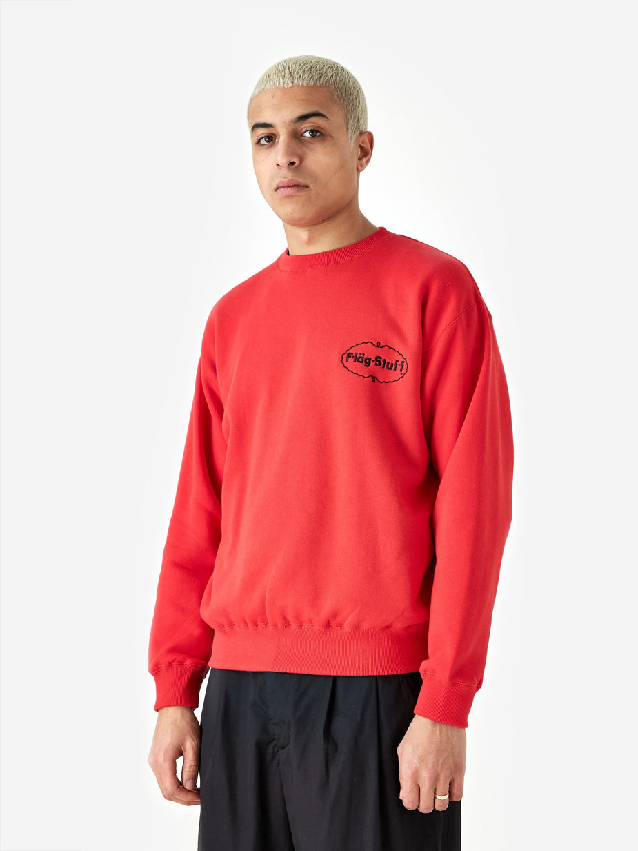 Flagstuff Flagstuff Ice Logo Sweatshirt - Red - Red