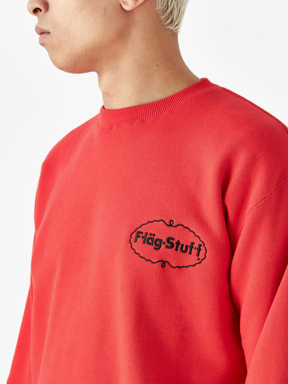 Flagstuff Flagstuff Ice Logo Sweatshirt - Red - Red
