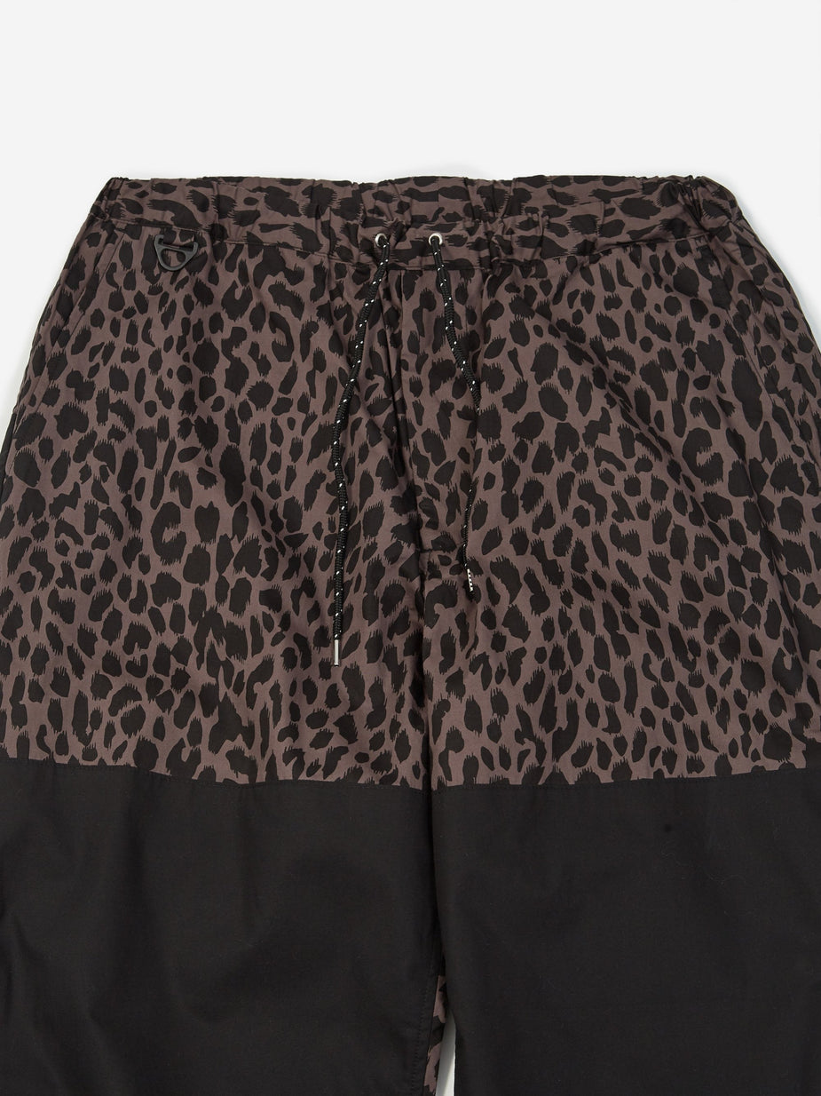 Flagstuff Flagstuff Leopard Easy Pant - Grey/Black - Black