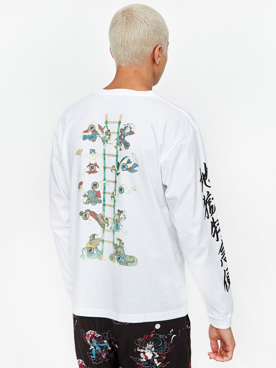 Flagstuff Flagstuff Print Longsleeve T-Shirt - White - White