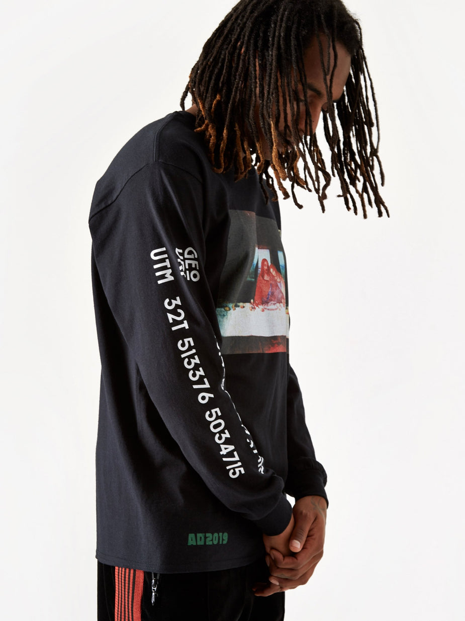 Flagstuff Flagstuff Supper Longsleeve T-Shirt - Black - Black