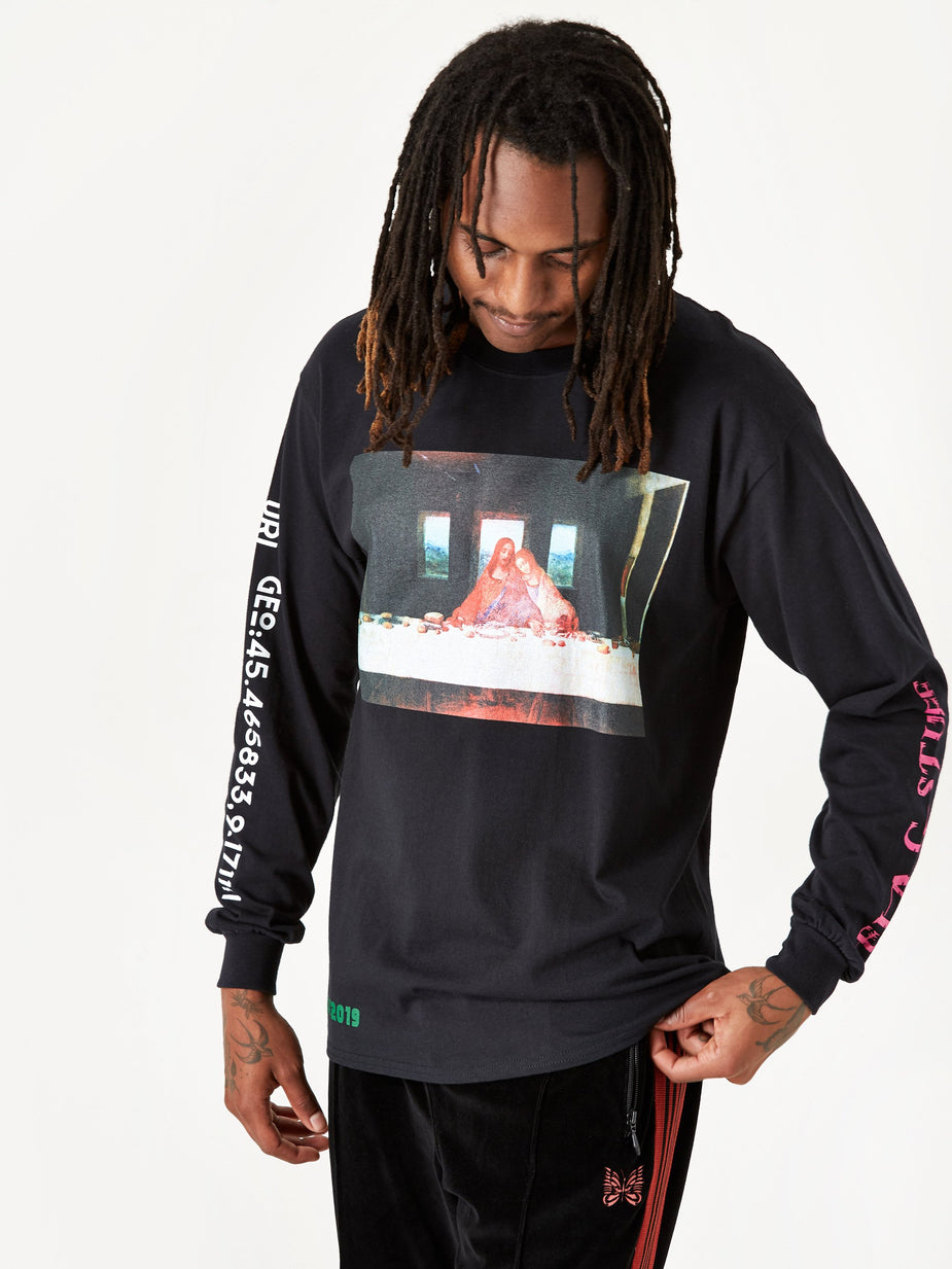 Flagstuff Flagstuff Supper Longsleeve T-Shirt - Black - Black
