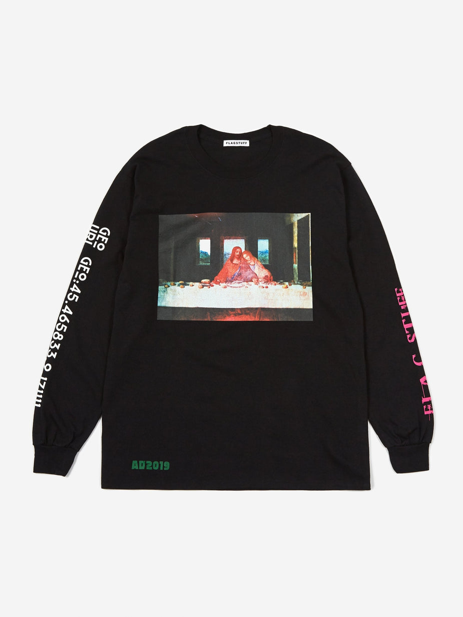 Flagstuff Flagstuff Supper Longsleeve T-Shirt - Black - Black