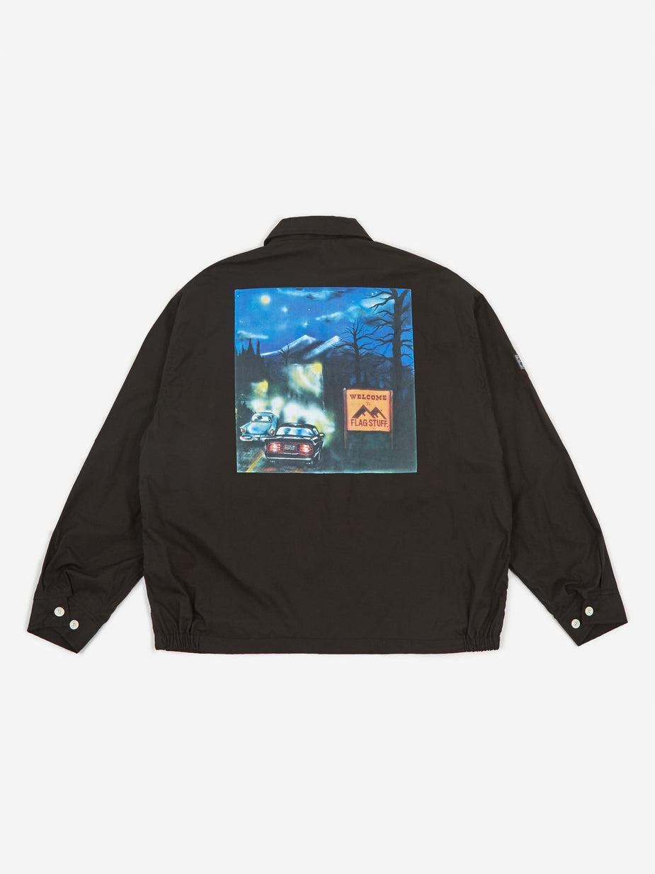 Flagstuff Flagstuff Welcome F/Z Jacket - Black - Black