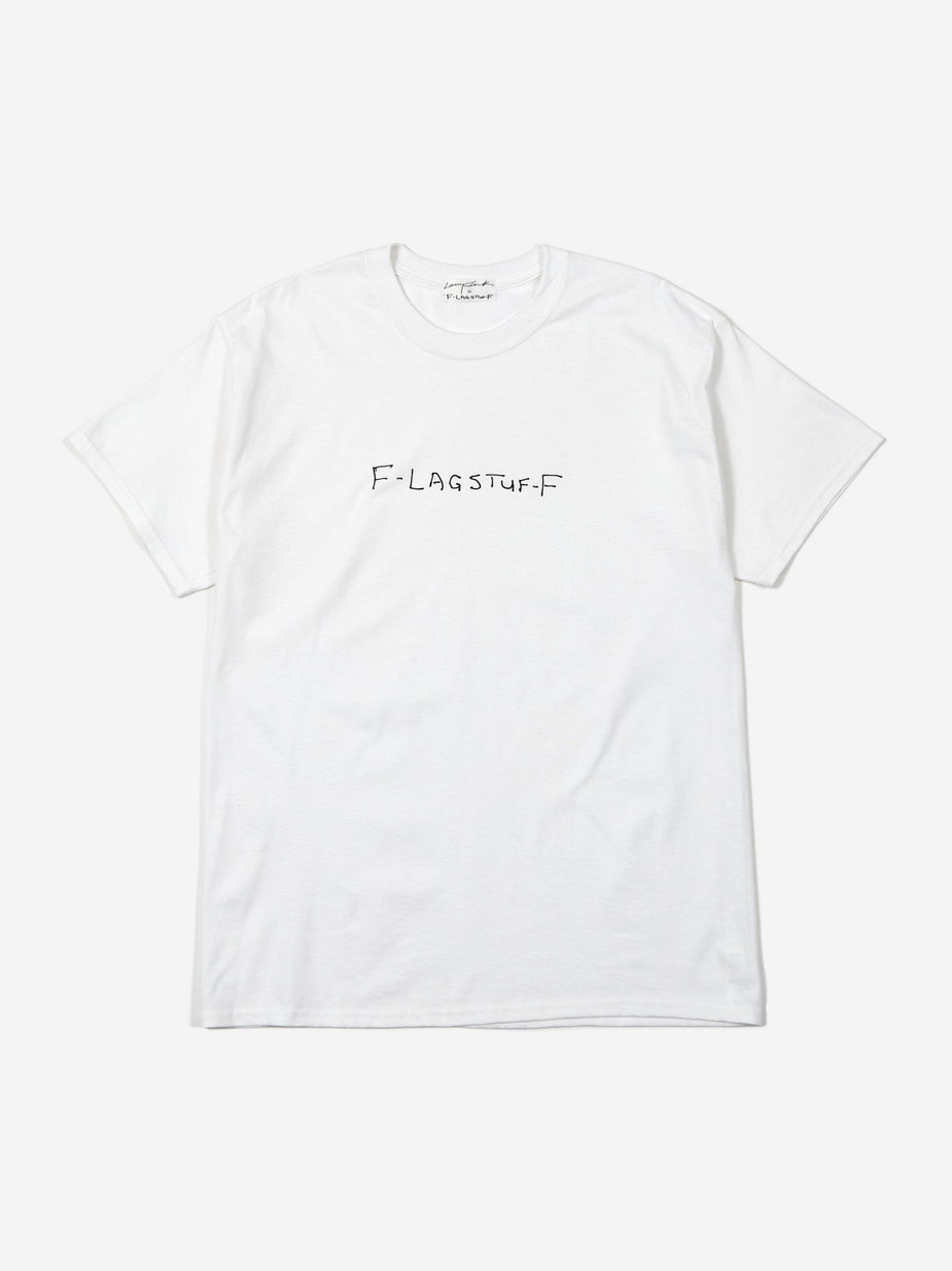 Flagstuff Flagstuff x Larry Clark Script Shortsleeve T-Shirt (Tee 5) - White - White