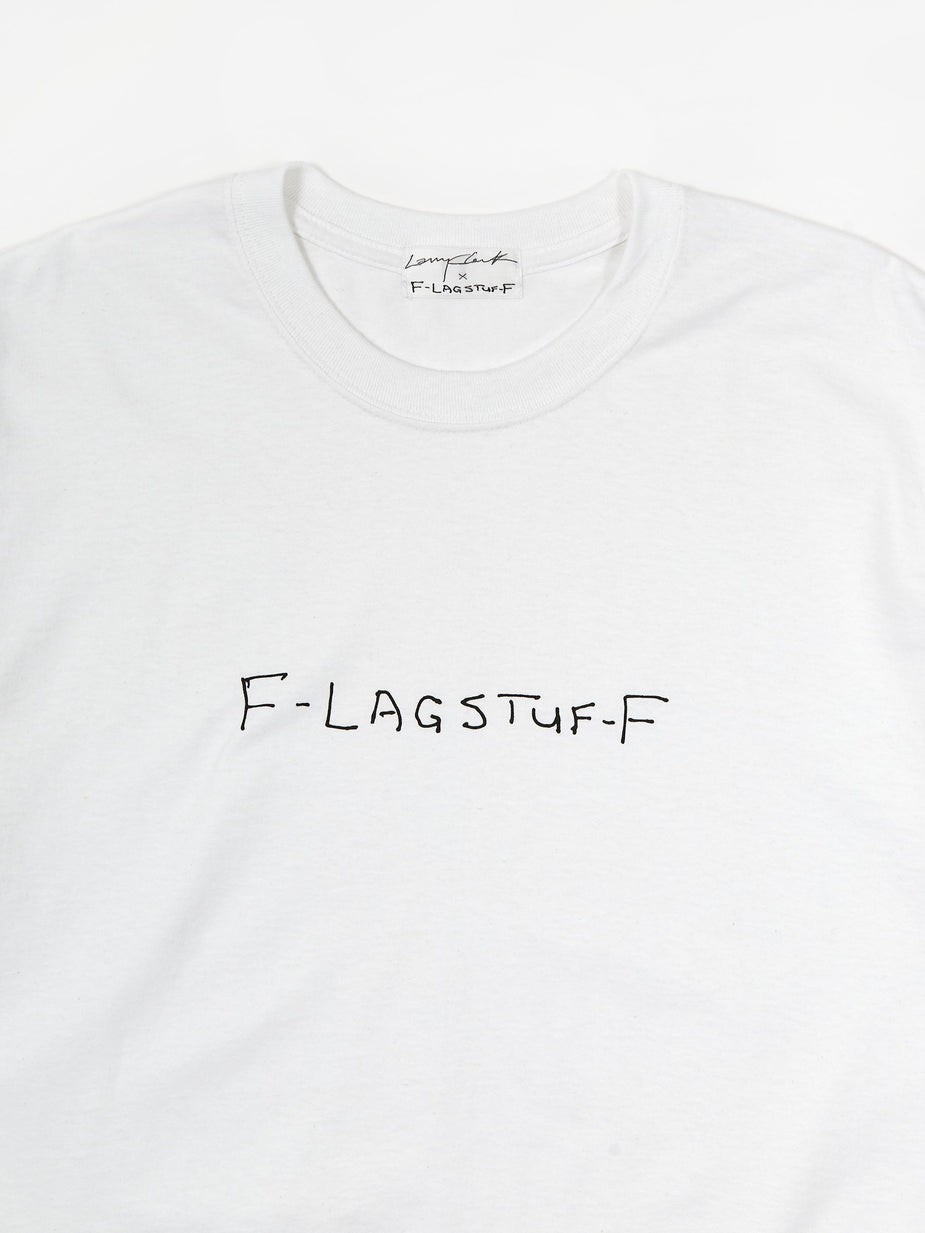 Flagstuff Flagstuff x Larry Clark Script Shortsleeve T-Shirt (Tee 5) - White - White