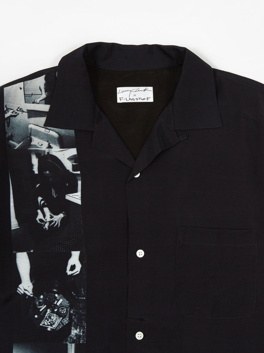 Flagstuff Flagstuff x Larry Clark Shortsleeve Shirt - Black - Black