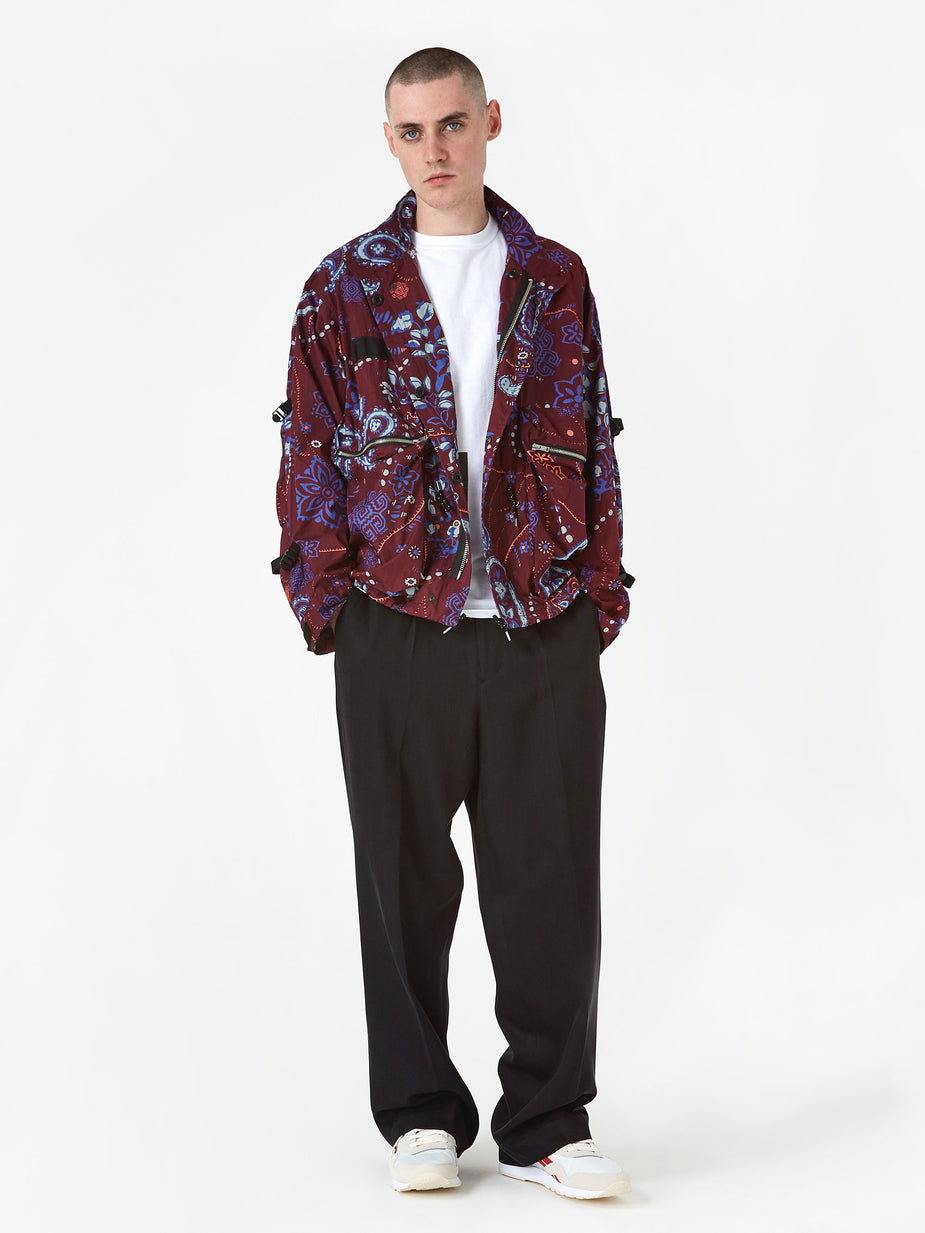 Flagstuff Flagstuff Paisley MODS Jacket - Maroon - Other
