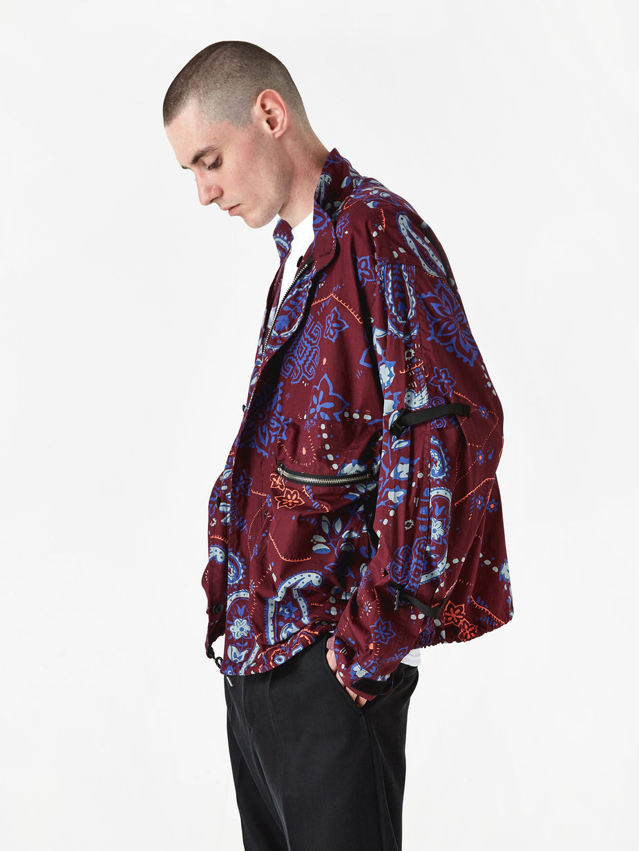 Flagstuff Flagstuff Paisley MODS Jacket - Maroon - Other