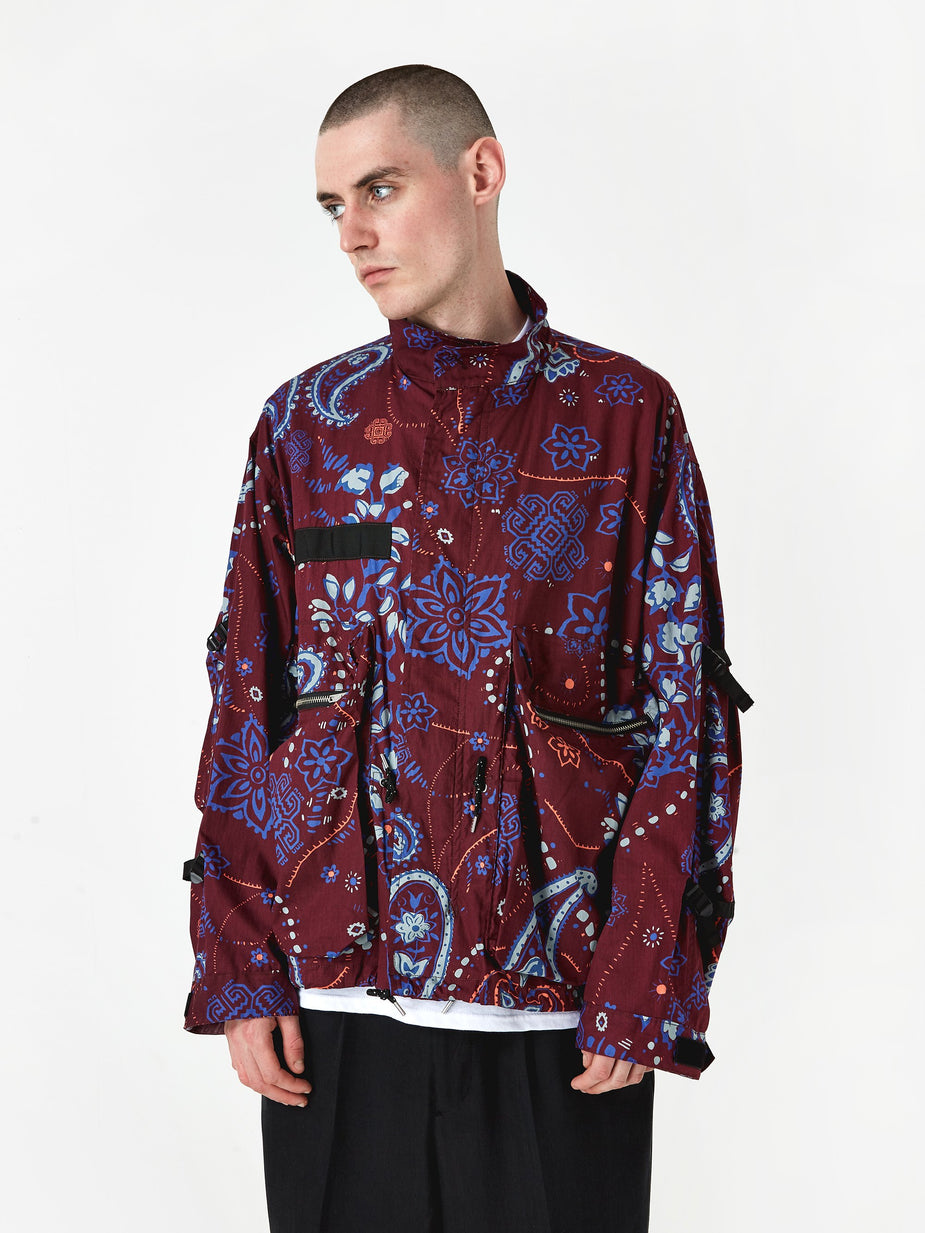 Flagstuff Flagstuff Paisley MODS Jacket - Maroon - Other