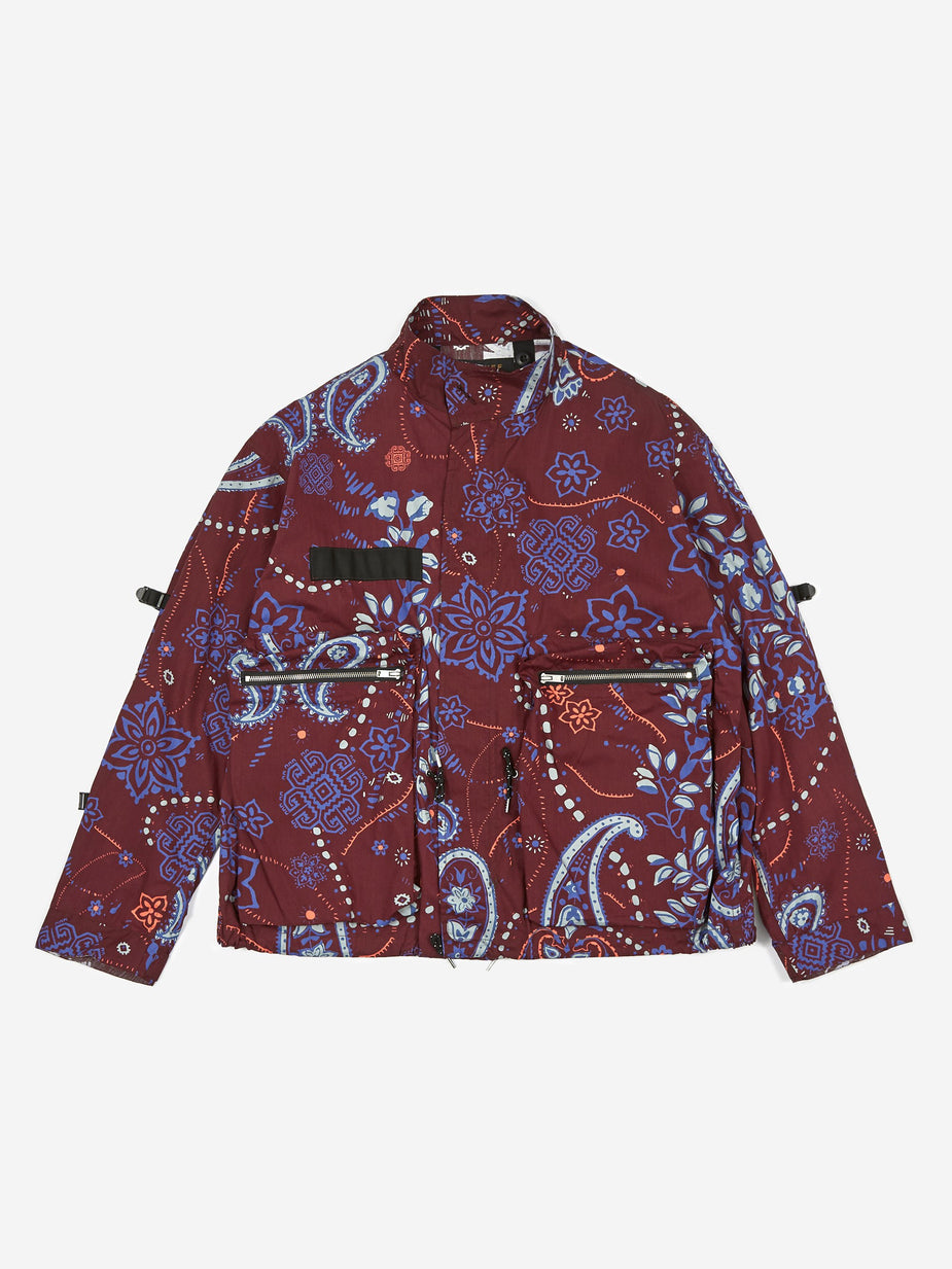 Flagstuff Flagstuff Paisley MODS Jacket - Maroon - Other