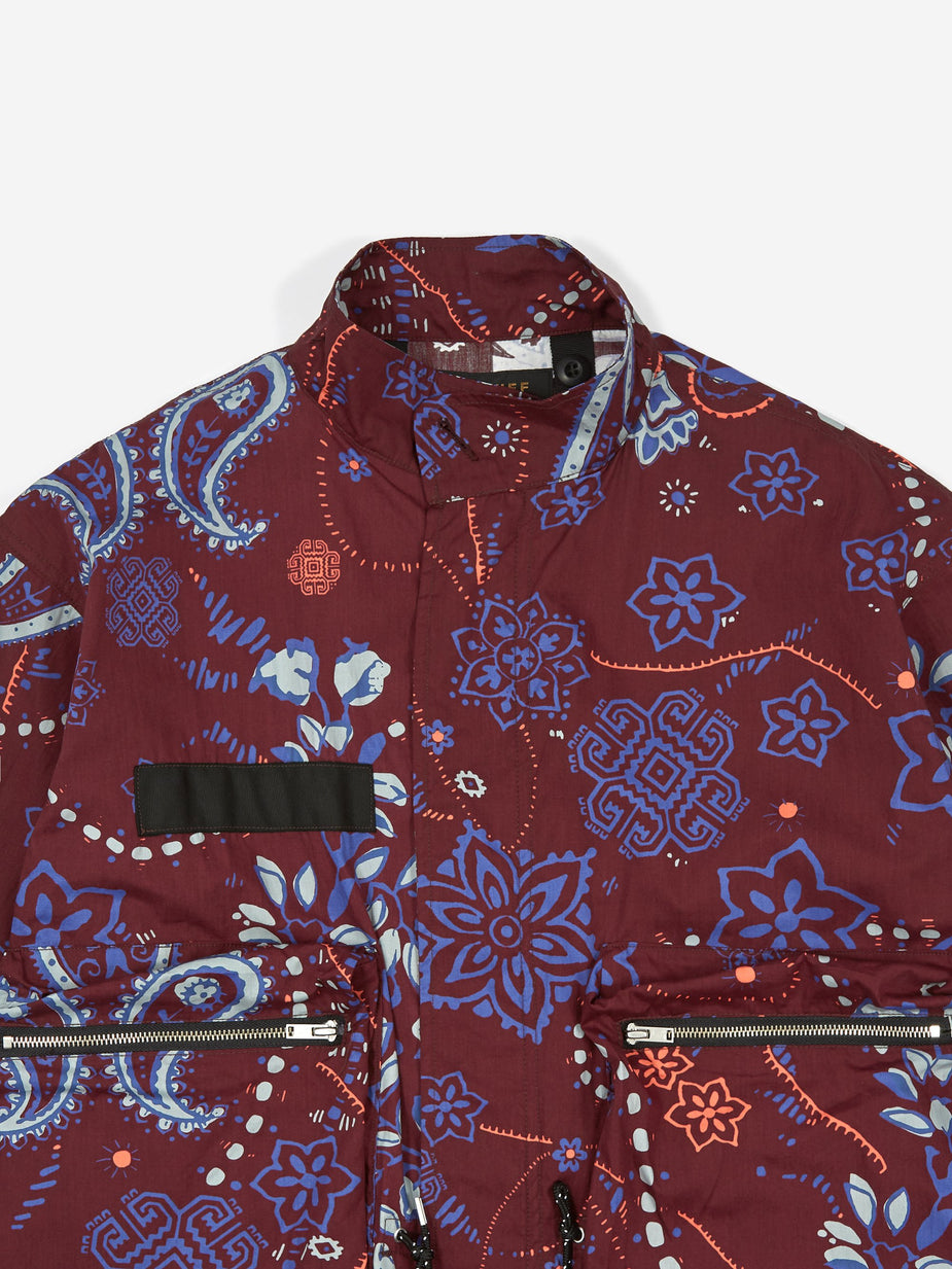 Flagstuff Flagstuff Paisley MODS Jacket - Maroon - Other