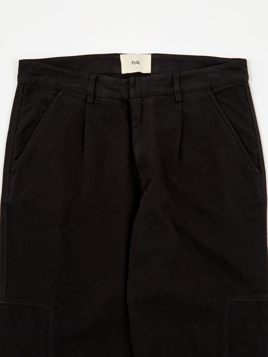 Folk Folk Fraction Trouser - Soft Black - Black