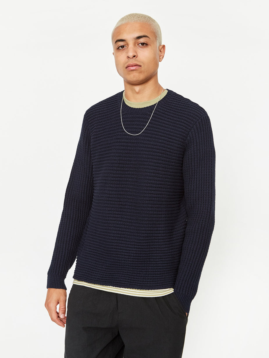 Folk Folk Junction Crewneck Sweatshirt - Navy - Navy