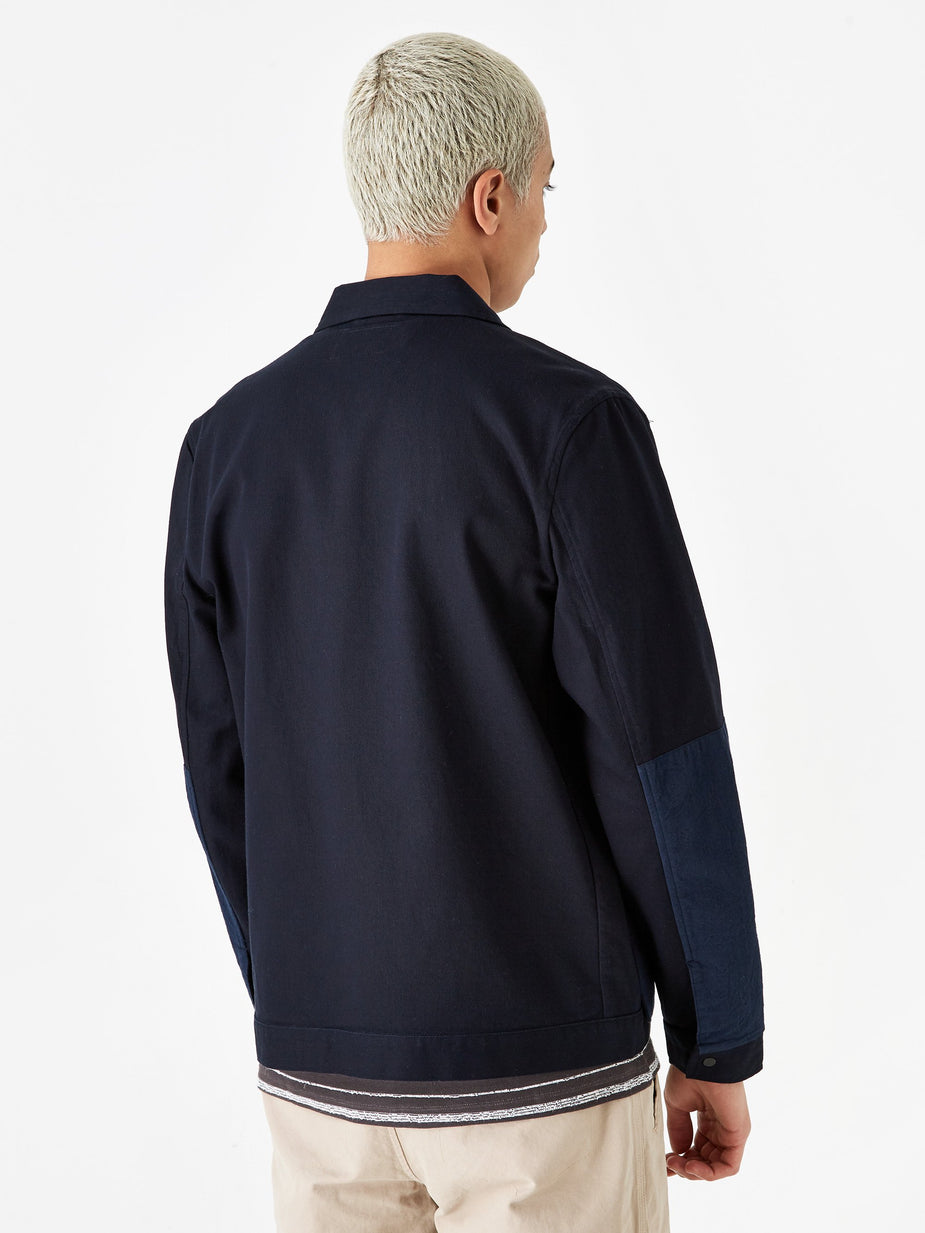 Folk Folk Overlay Jacket - Navy - Blue