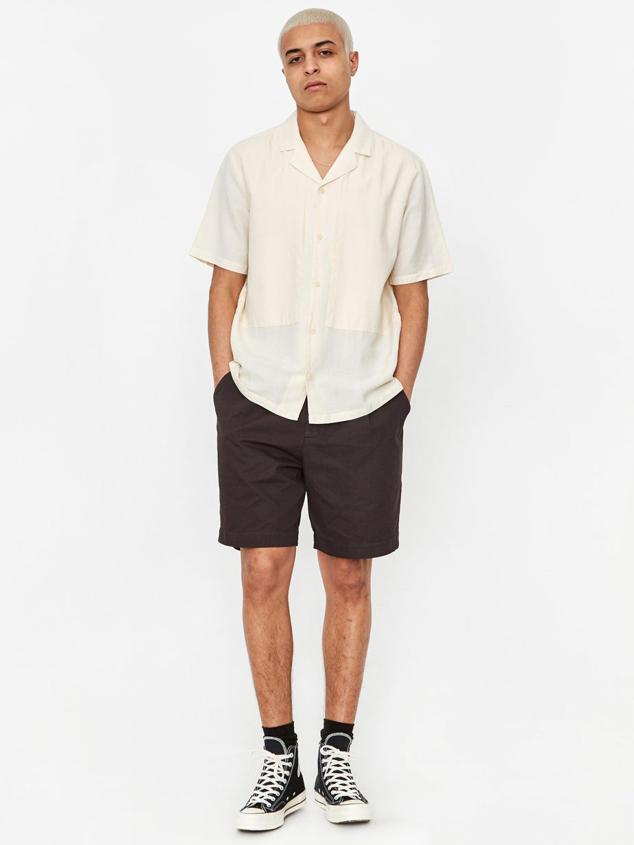 Folk Folk Overlay Shortsleeve Shirt - Ecru - Neutrals