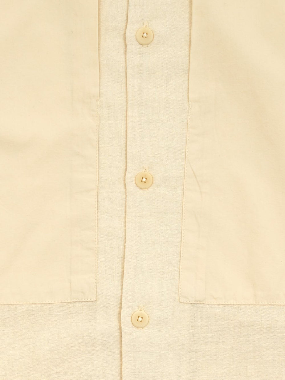 Folk Folk Overlay Shortsleeve Shirt - Ecru - Neutrals