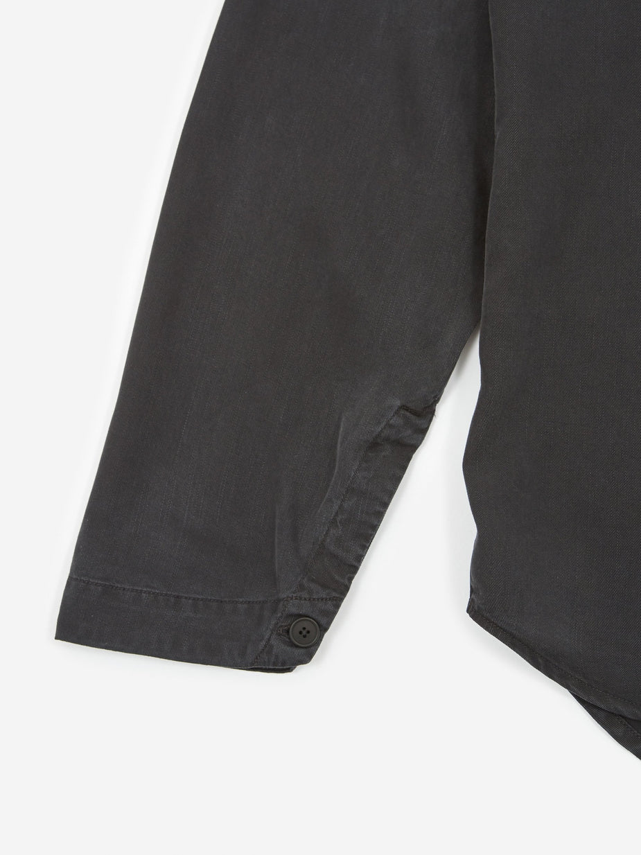Folk Folk Stitch Pocket Shirt - Soft Black - Black