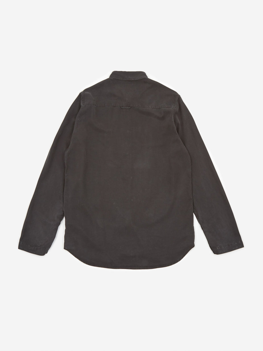 Folk Folk Stitch Pocket Shirt - Soft Black - Black