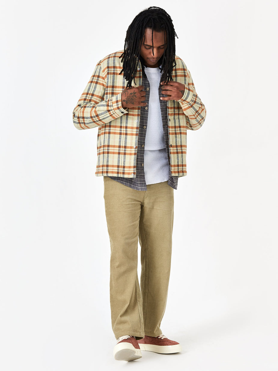Folk Folk Wadded Check Jacket - Fawn Multi Check - Multi