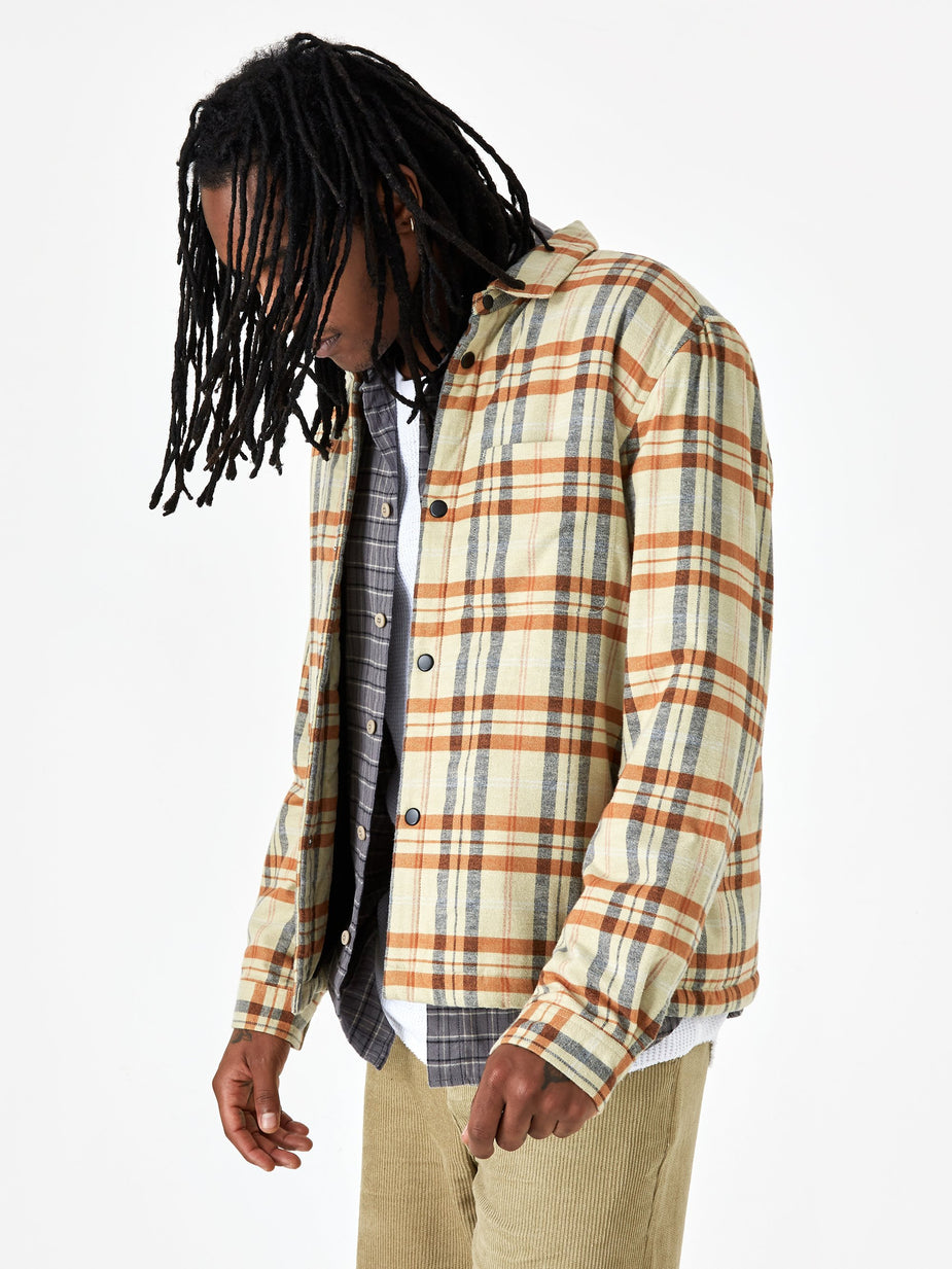 Folk Folk Wadded Check Jacket - Fawn Multi Check - Multi