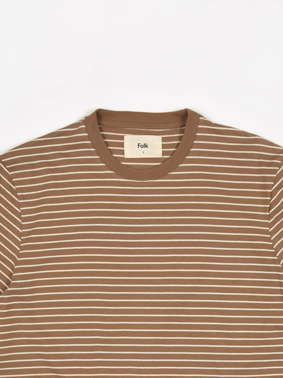 Folk Folk Penci Stripe Tee - Oatmeal Ecru - Neutrals