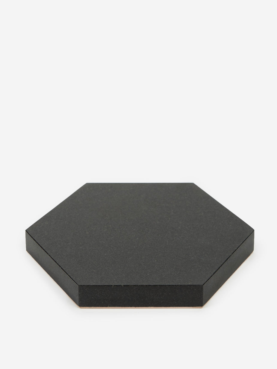 Fort Standard Fort Standard Black Stone Trivet - Hexagon - Black