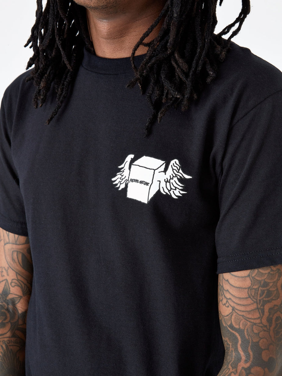 Fucking Awesome Fucking Awesome Box Wings Shortsleeve T-Shirt - Black - Black